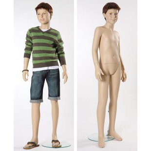 Young 10 \ Child mannequin, flesh-colored, 10 years old