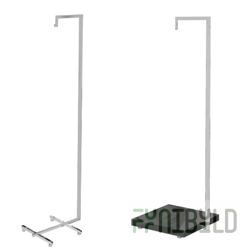 CUA 200 - Clothes hanger-display (with or without shoe shelf)