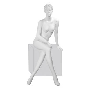 Kristy Pose 05 \ Female Mannequin, Sculptural, Seated