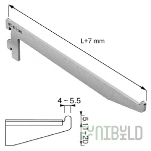 NX-12 - Shelf bracket