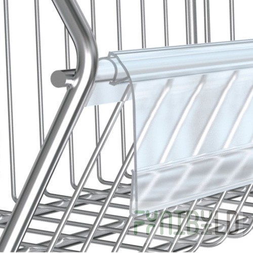 NS 39-TR-1000- - Price tag holder for mesh shelves and dividers (for rods with a diameter of up to 5 in)