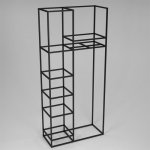 Unit 06L \ Shelf frame with crossbar and 5 shelves on the left