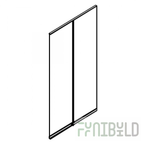 ST 006.002 - Pair of front sliding glass windows