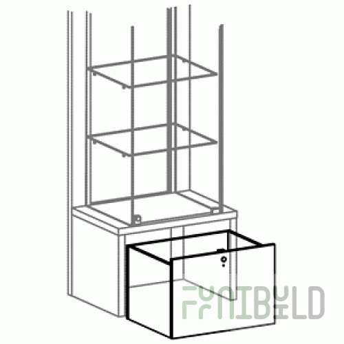 OVG60-C - Drawer on wheels for display cases