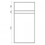 Unit 03 \ Shelf frame with crossbar