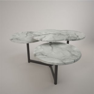 Two-tiered demonstration table (MDF under PVC film)