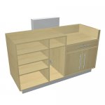 NES.0035 - Cash desk with light panel