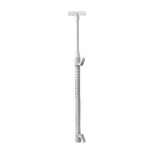 Telescopic tube for basket with T-frame holder