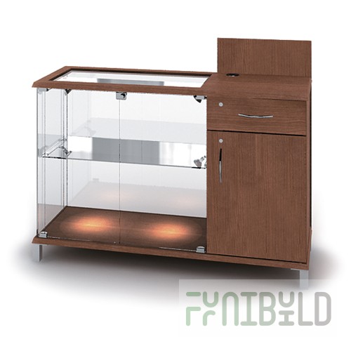 Octava 05 - Cash desk counter on the left with 1 shelf