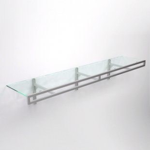 NK20.002.2400.GL \ Wall hanger with transparent glass shelf L2400