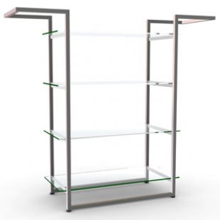 NK 206 GL \ Hanger rack with shelf