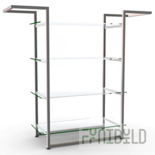 NK 206 GL - Hanger rack with shelf