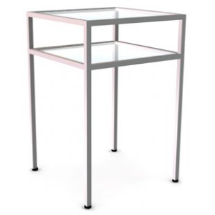 NK 303.MGL \ 2-tier counter with matte shelves L600
