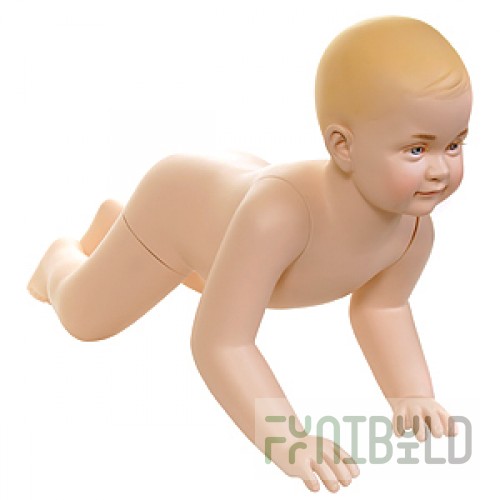 Baby 3 - Child mannequin, sculptural (with make-up)