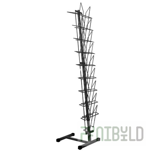 K010 LB-M - Narrow advertising stand "Office"