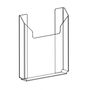 Wall pocket A4 (vertical, volumetric)