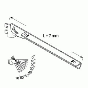NX-832 R \ Tilting shelf support