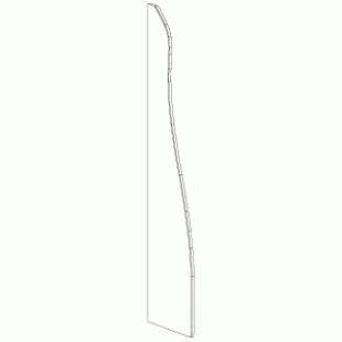 Left side wall of the rack