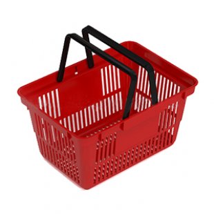 PL-703 \ Plastic basket, 20 l (with information field)