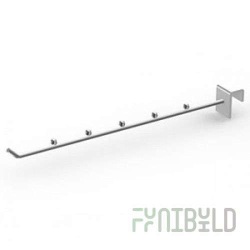 406 B6 d=6 - Straight bracket for rectangular pipe