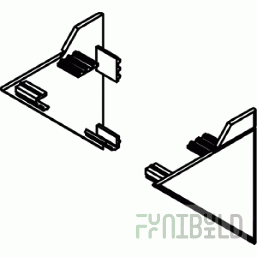 10-03-030 - End cap for profile A-99168, pair
