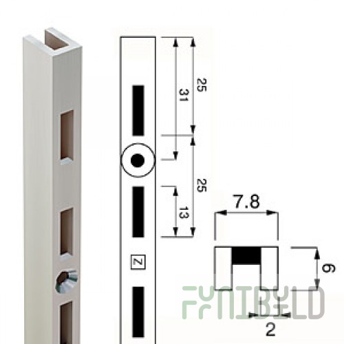 Channel N-6 - Perforated rack