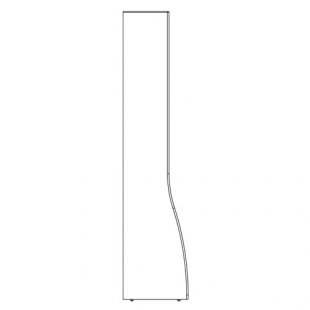 Side panel of corner internal shelving, right