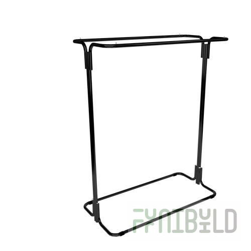 JVS-04 - Floor stand 2-row black
