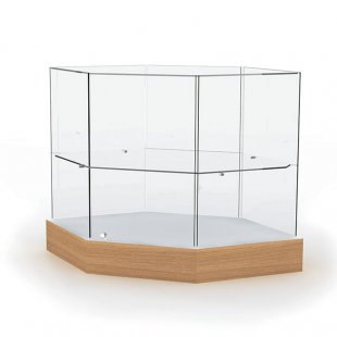 Glass top counter