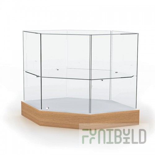 Glass top counter