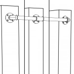 FIT 203 - Fitting room rod holder central