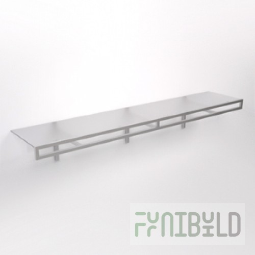 NK20.002.1800.MGL - Wall hanger with frosted glass shelf L1800