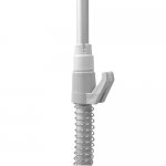 Telescopic tube for basket with T-frame holder