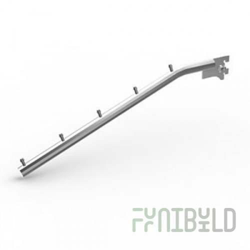 419 C1 d=19 - Inclined bracket for a rack