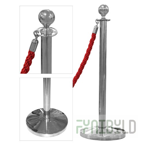 TR-320-SS - Fence post for rope