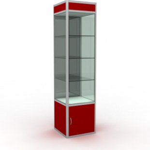 Showcase with lighting