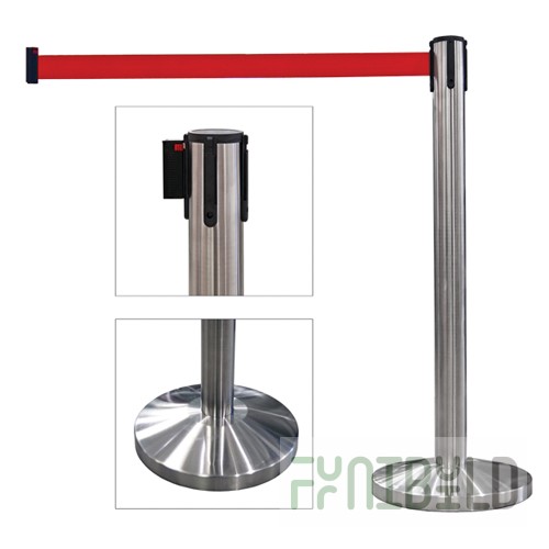 TB-320-SS - Fence post with retractable tape L=2.5m