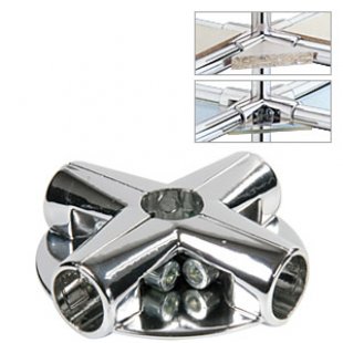 U-13 \ 5-pipe corner connector with 3 shelves