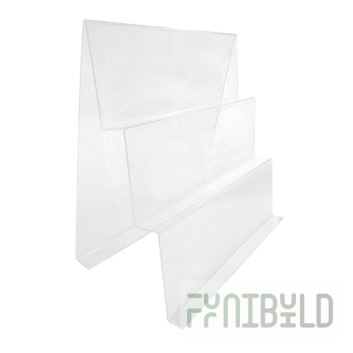 PU-300N-3Y - Universal inclined 3-tier product stand