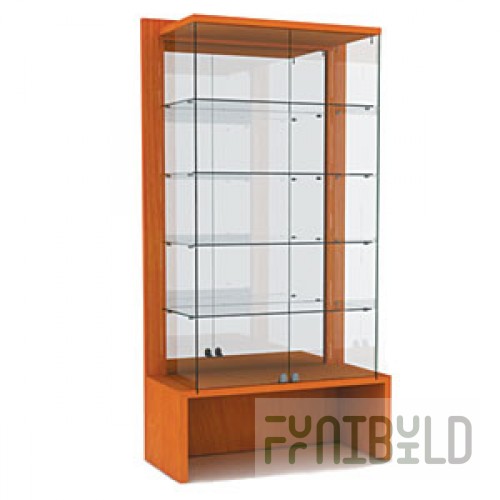 OVG100-VS - Showcase with shelves and mirrored back wall