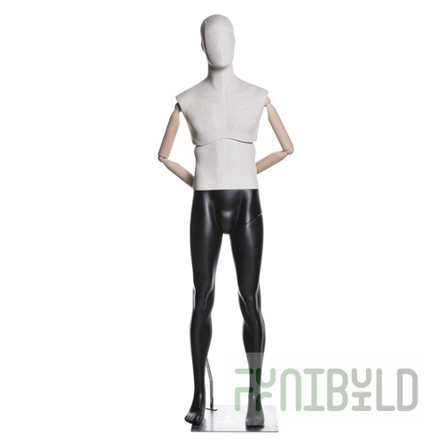 Atelier M-02 - Male mannequin (with movable torso, wooden arms)