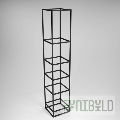 Unit 01A - Frame of a rack with 5 shelves