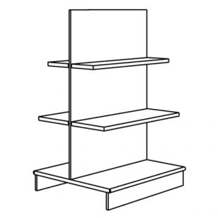 High gondola (chipboard shelves)