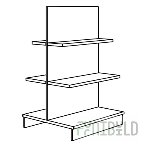 High gondola (chipboard shelves)