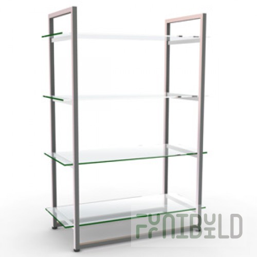 NK 208.GL - Shelf unit with transparent shelves