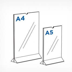 MH-A4 EL \ A4 menu stand (menuholder / table tent)