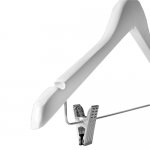 WS 009 \ Wooden clothes hangers with clips (clips)