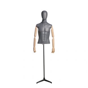 John 07 \ Male torso (shortened, with wooden arms, on a stand)