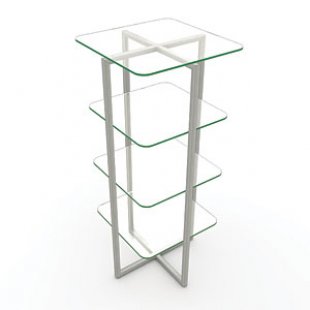 NK 222 GL \ Hanging rack with glass shelves