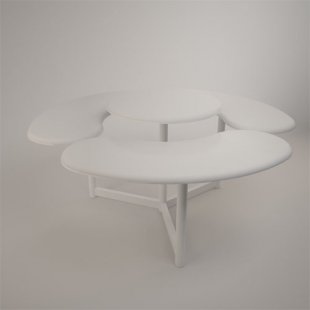 Two-tiered demonstration table (MDF with painting)